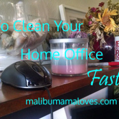 How to Clean your Home Office Fast!