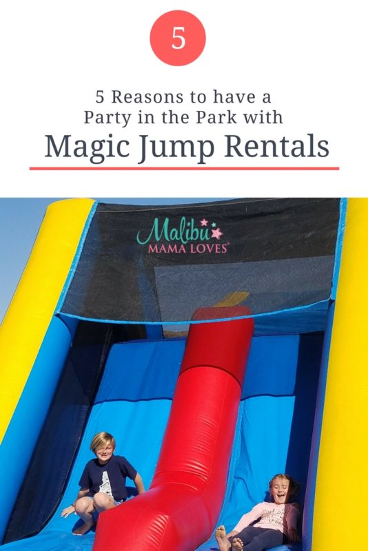 Conscious Living: 5 Reasons to Have a Party in the Park with Magic Jump House